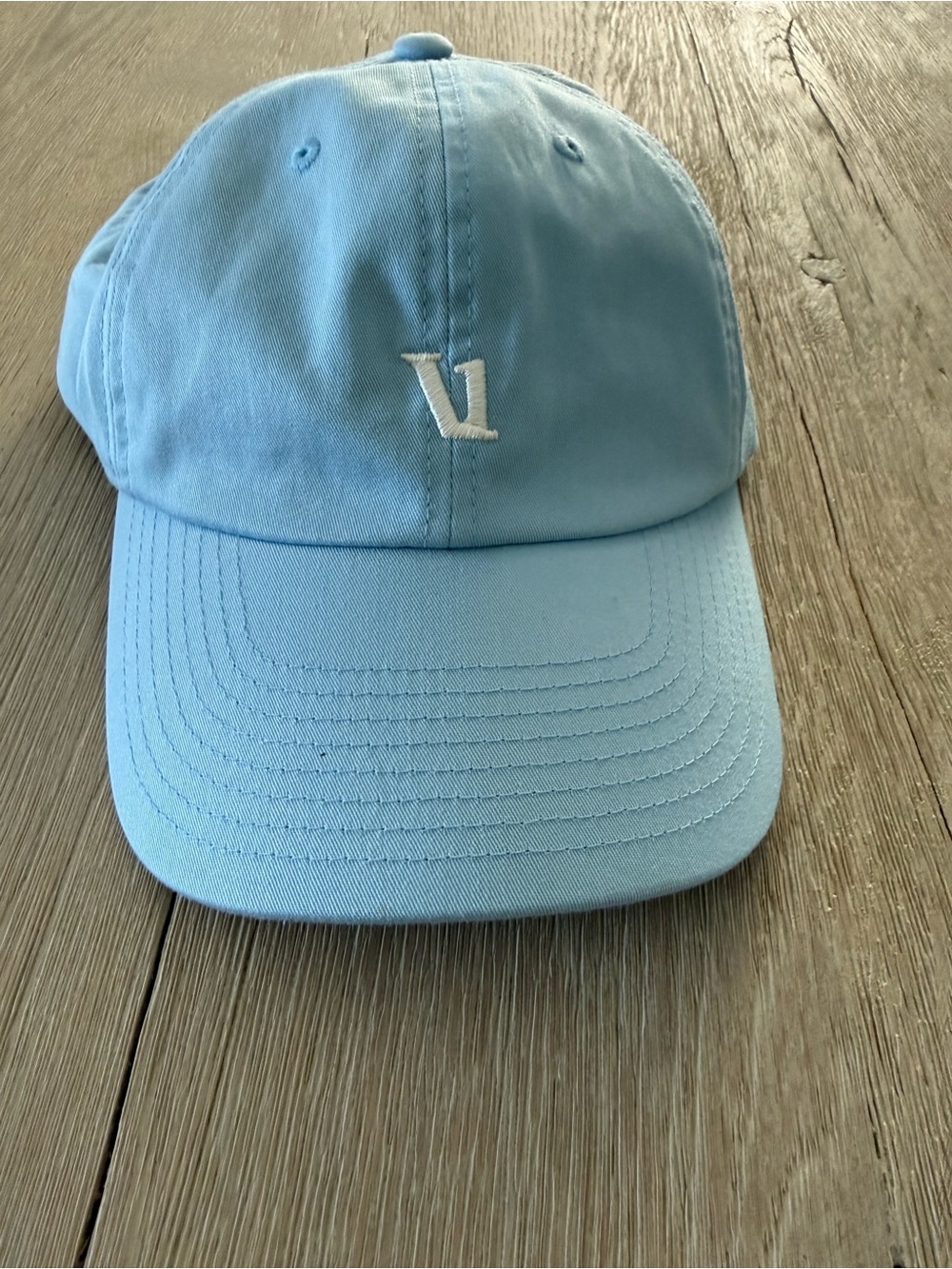 Vuori Light Blue Baseball Cap with White 'V' Logo